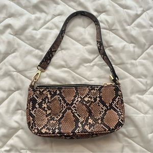 Snake print purse